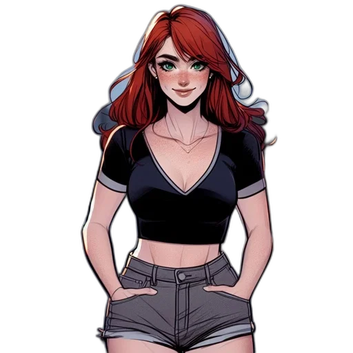 dress, jacket, comic book art, cartoon transparent PNG cut-out