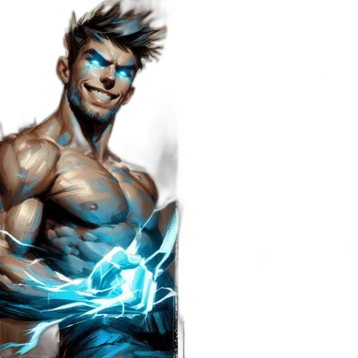 comic book art, concept art, fantasy art, photorealistic transparent PNG cut-out