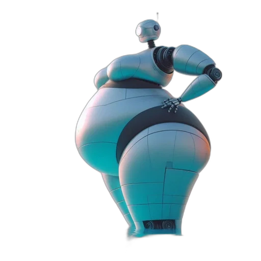 robot, jacket, dress, weapon transparent PNG cut-out
