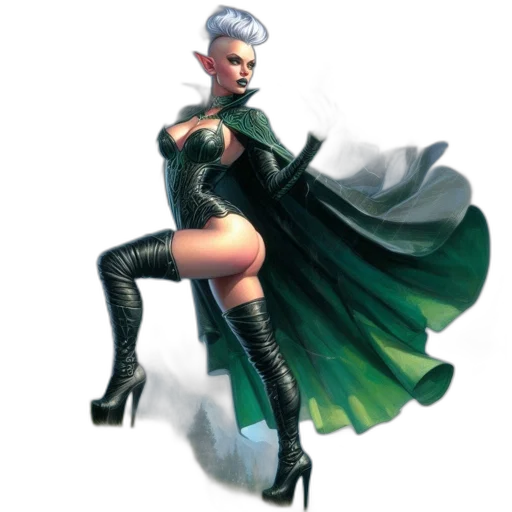 dress, concept art, fantasy art, 3d render transparent PNG cut-out