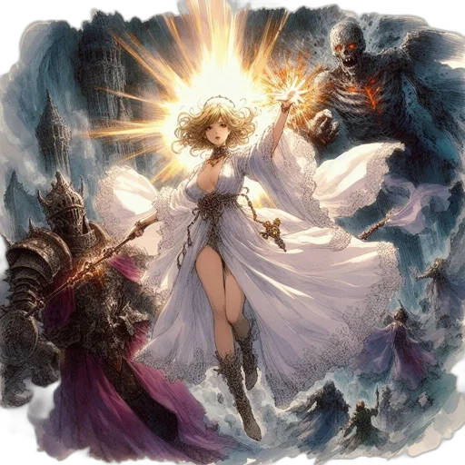 sword, fantasy art, concept art, comic book art transparent PNG cut-out