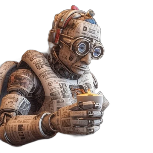 robot, weapon, concept art, 3d render transparent PNG cut-out