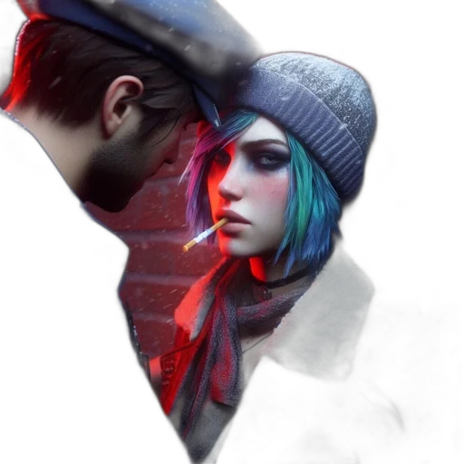 hat, face, mask, jacket transparent PNG cut-out