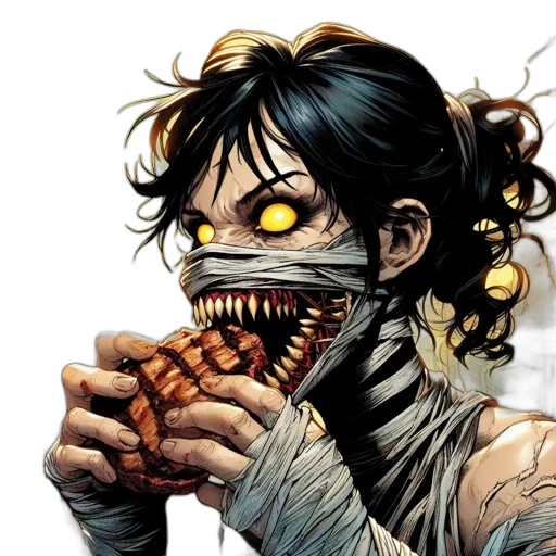 mask, face, comic book art, concept art transparent PNG cut-out