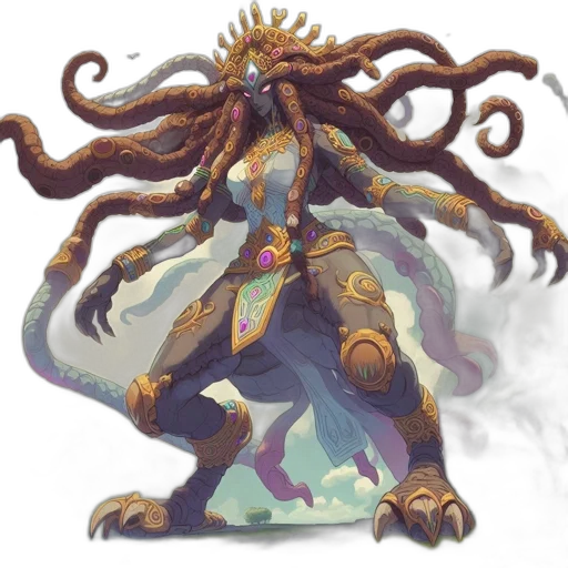 creature, staff, dragon, concept art transparent PNG cut-out