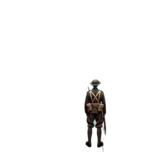 hat, jacket, staff, robot transparent PNG cut-out