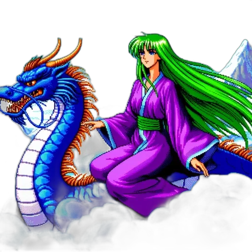 dragon, fantasy art, vaporwave, concept art transparent PNG cut-out