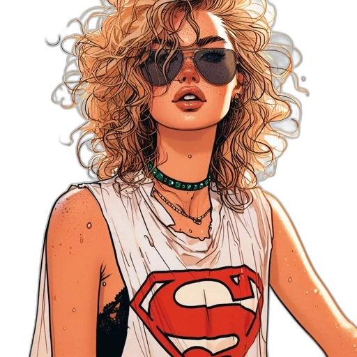 comic book art, concept art, cartoon, fantasy art transparent PNG cut-out