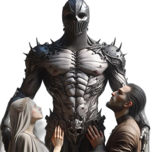creature, mask, concept art, comic book art transparent PNG cut-out