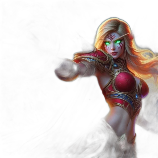 fantasy art, concept art, comic book art, 3d render transparent PNG cut-out