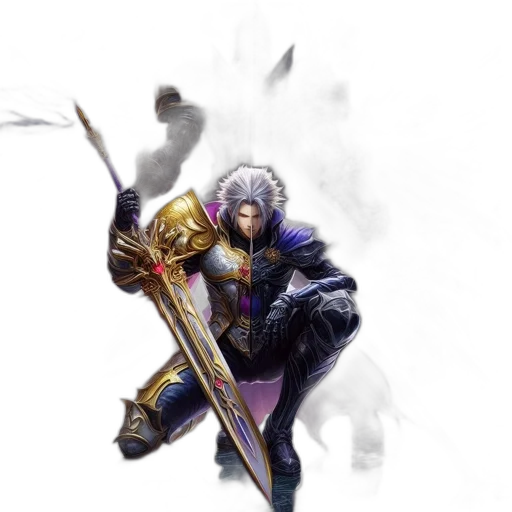 sword, staff, weapon, fantasy art transparent PNG cut-out