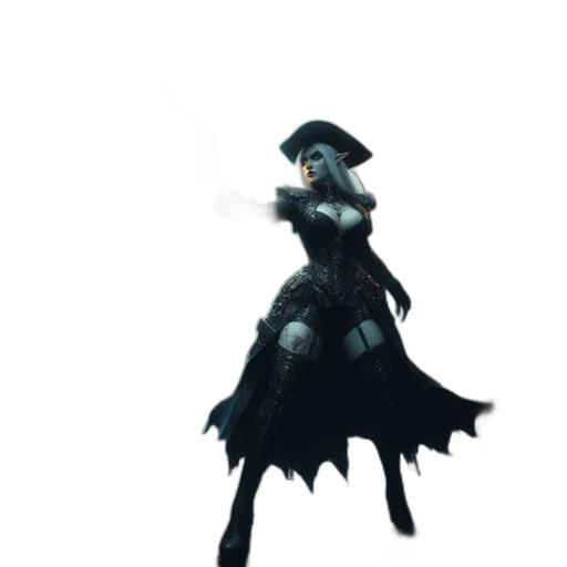dress, staff, weapon, mask transparent PNG cut-out