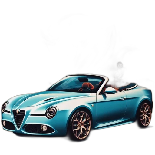 car, photorealistic, 3d render, concept art transparent PNG cut-out