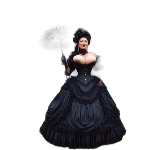dress, umbrella, concept art, fantasy art transparent PNG cut-out