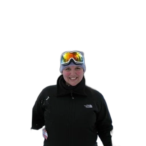 staff, jacket, hat, woman transparent PNG cut-out