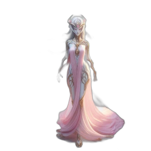 dress, staff, concept art, fantasy art transparent PNG cut-out