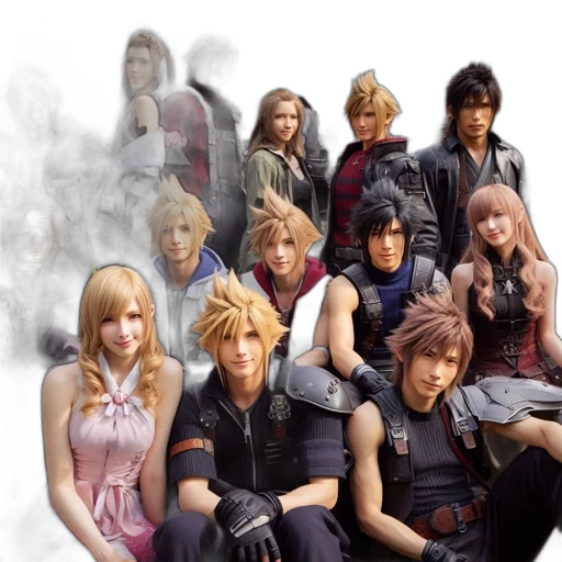 3d render, concept art, fantasy art, group transparent PNG cut-out