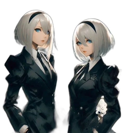 jacket, dress, robot, concept art transparent PNG cut-out