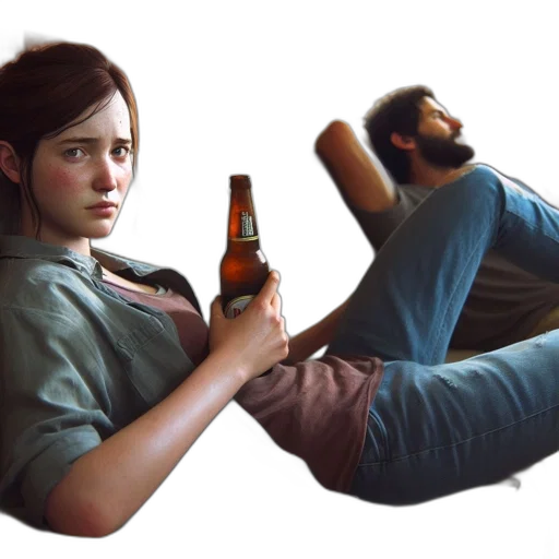 bottle, weapon, jacket, concept art transparent PNG cut-out