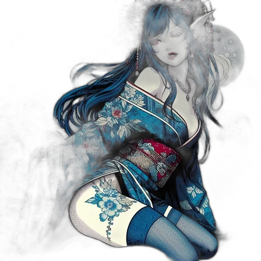 dress, fantasy art, concept art, watercolor transparent PNG cut-out