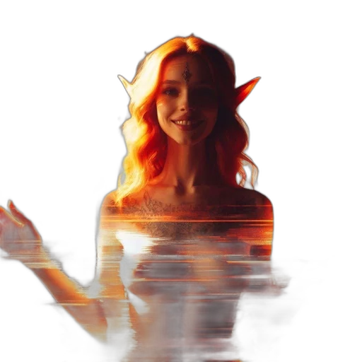 face, dress, dragon, creature transparent PNG cut-out