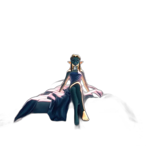 dress, crown, staff, sword transparent PNG cut-out