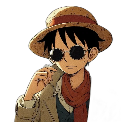 hat, staff, jacket, anime transparent PNG cut-out