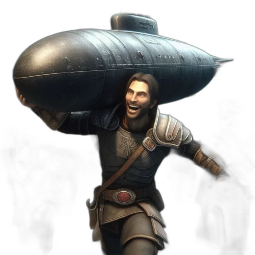 weapon, staff, sword, hat transparent PNG cut-out