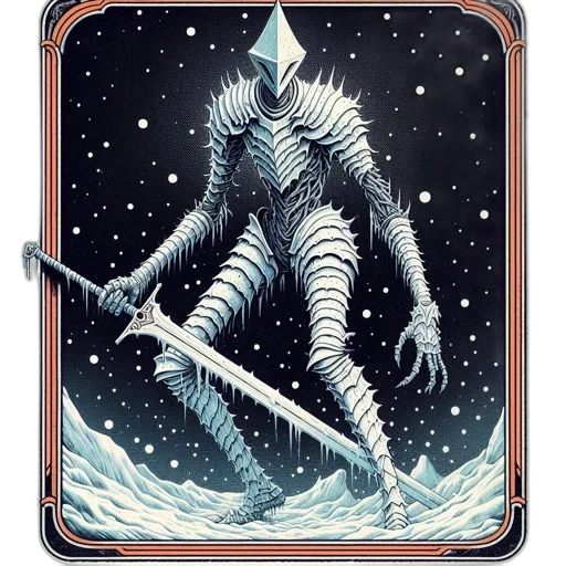 sword, creature, robot, staff transparent PNG cut-out