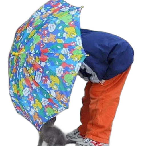 umbrella, hat, jacket, shoes transparent PNG cut-out