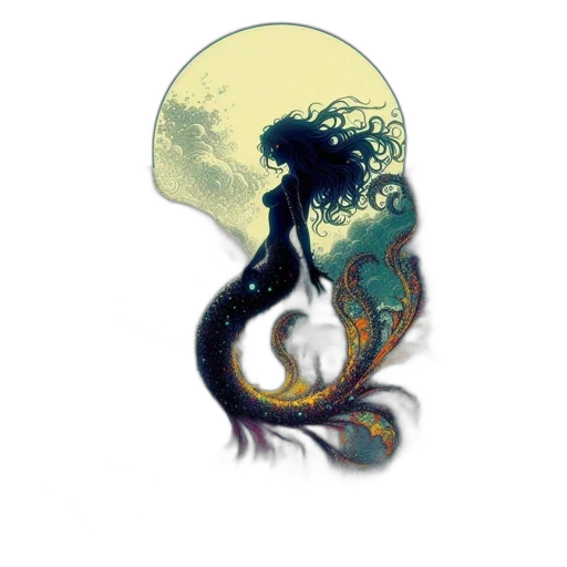 dragon, creature, hair, mask transparent PNG cut-out