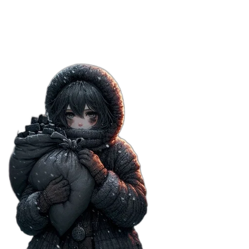 jacket, face, creature, animal transparent PNG cut-out