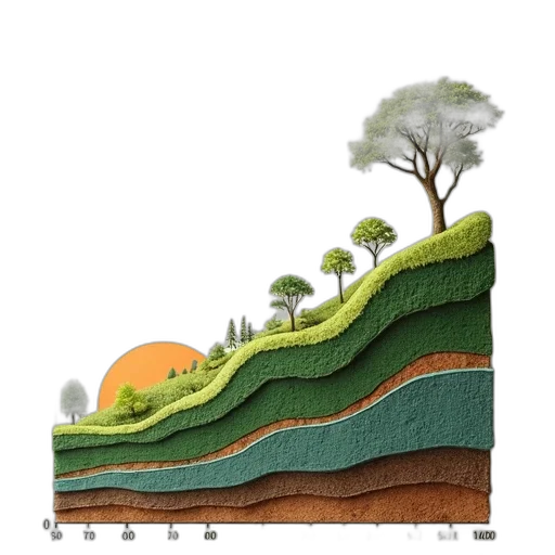 tree, forest, earth tones, graph transparent PNG cut-out