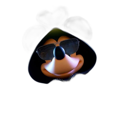 hat, mask, staff, animal transparent PNG cut-out