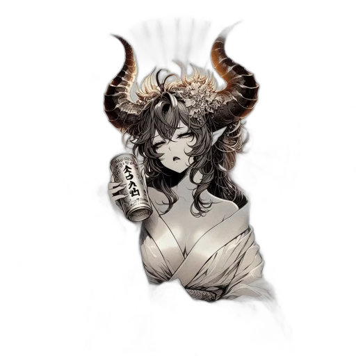 dragon, creature, mask, staff transparent PNG cut-out