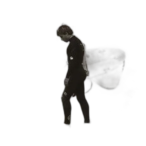 umbrella, jacket, staff, creature transparent PNG cut-out