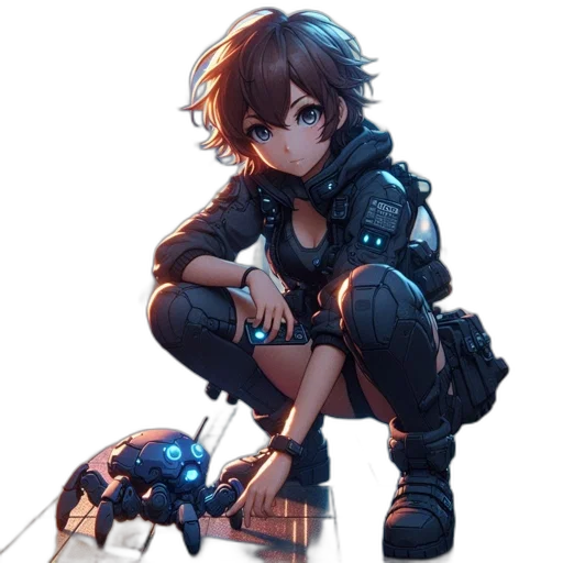 weapon, staff, sword, robot transparent PNG cut-out