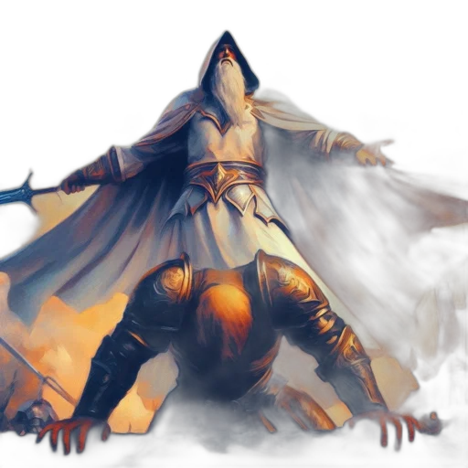 dragon, creature, sword, mask transparent PNG cut-out