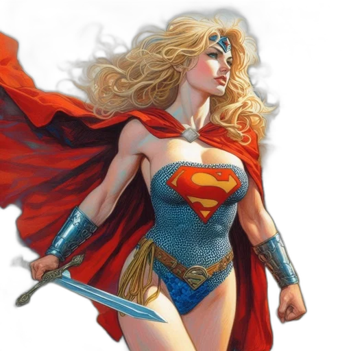 comic book art, concept art, fantasy art, photorealistic transparent PNG cut-out
