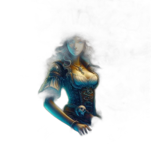 dress, dragon, jewelry, mask transparent PNG cut-out