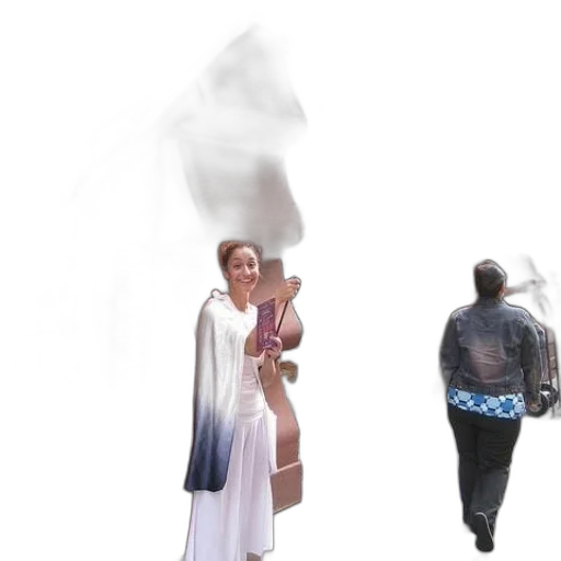 dress, staff, mask, umbrella transparent PNG cut-out