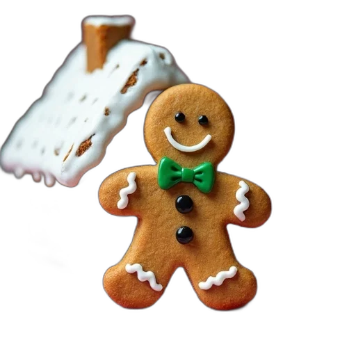 food, gingerbread, man, cookie transparent PNG cut-out