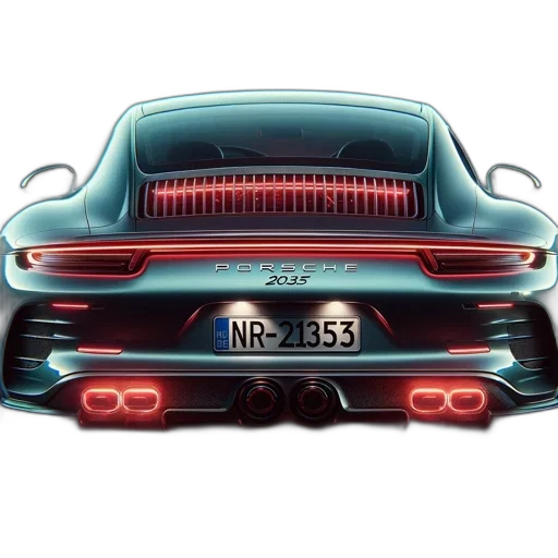 car, photorealistic, concept art, 3d render transparent PNG cut-out
