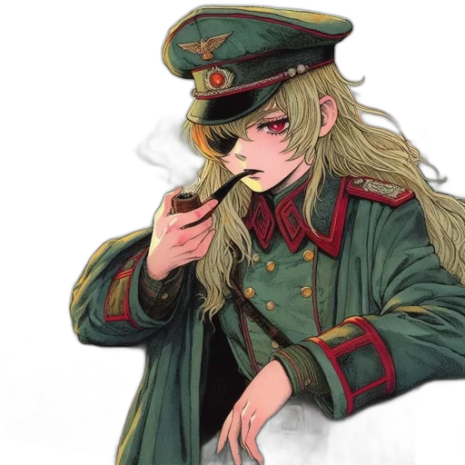 hat, staff, weapon, jacket transparent PNG cut-out