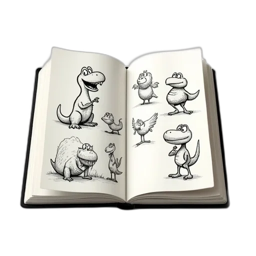 dragon, creature, concept art, pencil sketch transparent PNG cut-out