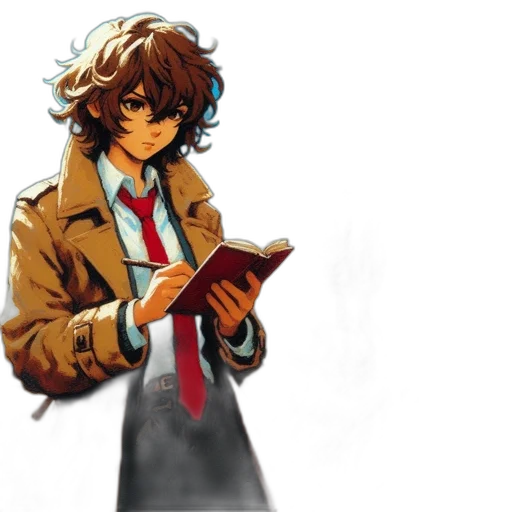 jacket, staff, weapon, concept art transparent PNG cut-out