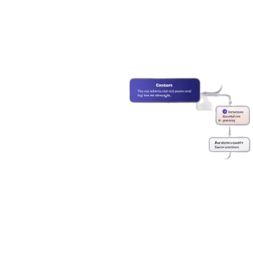 3d render, blue, flowchat, tool transparent PNG cut-out
