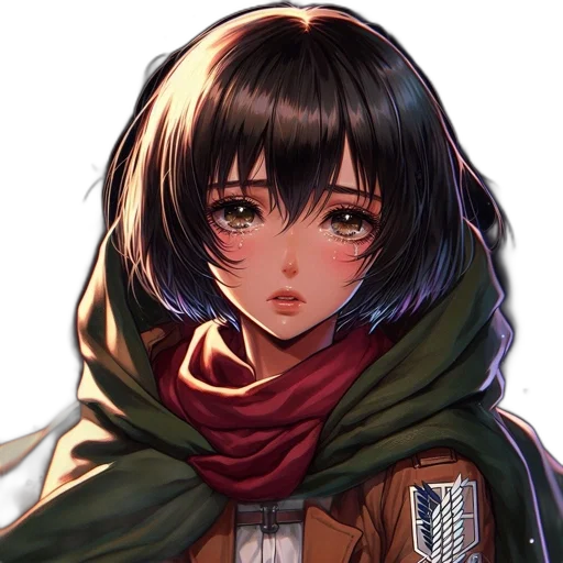 jacket, face, weapon, flower transparent PNG cut-out