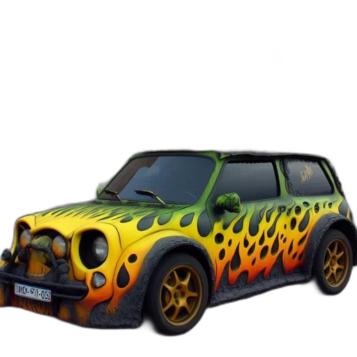 car, 3d render, concept art, photorealistic transparent PNG cut-out