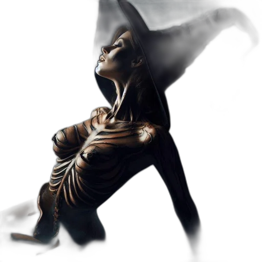 mask, staff, creature, concept art transparent PNG cut-out